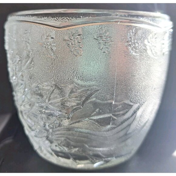 KIG Indonesia Holiday Tealight Votive Holder Frosted Glass - Picture 2 of 7